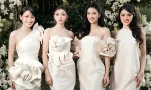 Mỹ nhân diện đầm cắt xẻ dự show Đỗ Mạnh Cường Mỹ nhân diện đầm cắt xẻ dự show Đỗ Mạnh Cường