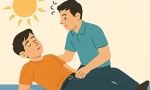 Xử trí khi choáng váng, xây xẩm do nắng Xử trí khi choáng váng, xây xẩm do nắng