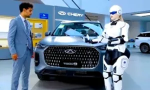 Hãng ôtô dùng robot làm nhân viên bán xe Hãng ôtô dùng robot làm nhân viên bán xe