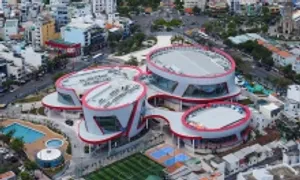 Khánh thành cung thiếu nhi hình 'khăn quàng đỏ' ở Nha Trang Khánh thành cung thiếu nhi hình 'khăn quàng đỏ' ở Nha Trang