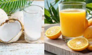 Uống nước cam hay nước dừa tốt hơn?
