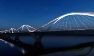 Khởi công cầu Trần Hưng Đạo qua sông Hồng